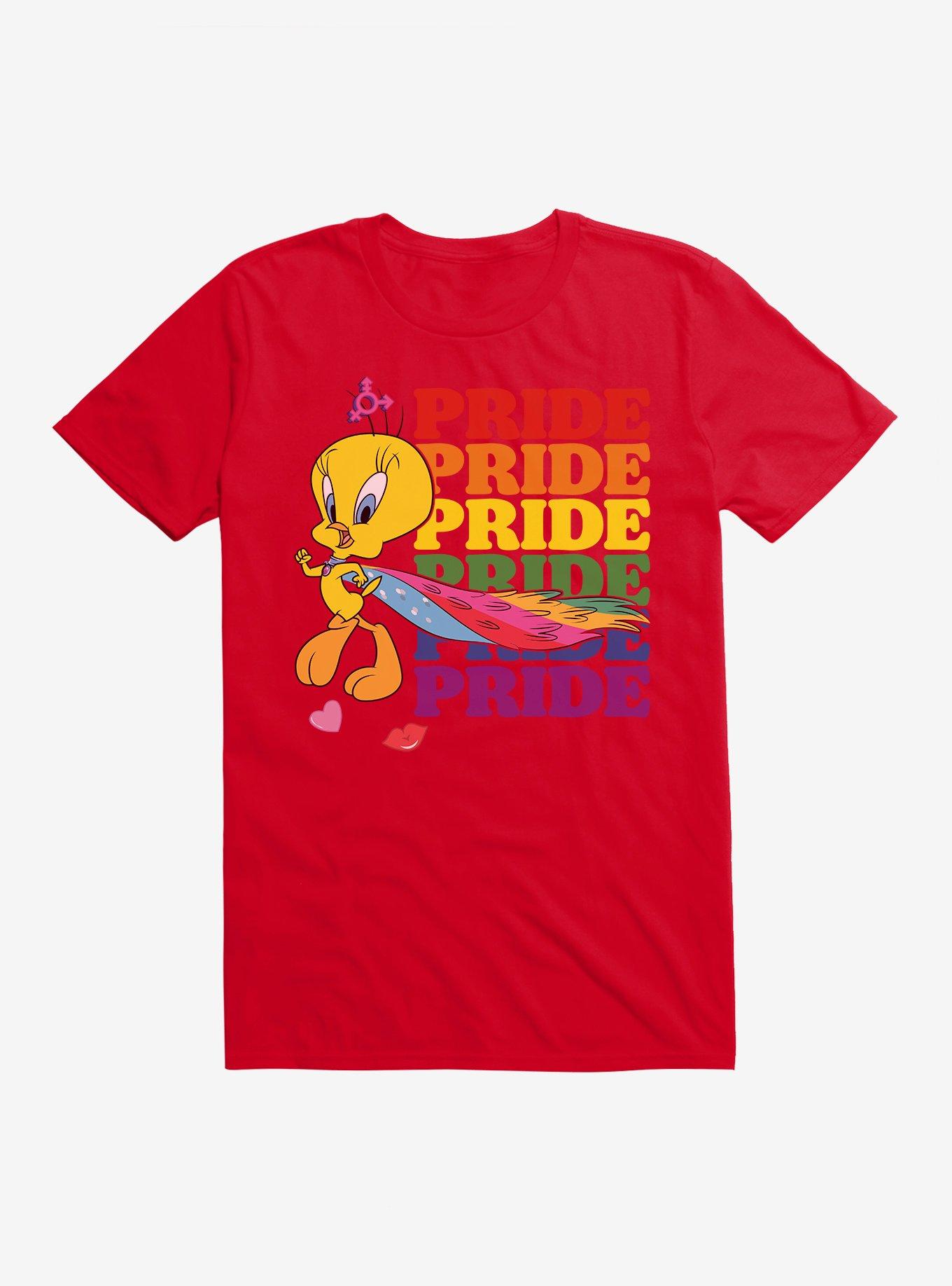 Looney Tunes Tweety Bird Pride Cape T-Shirt, RED, hi-res