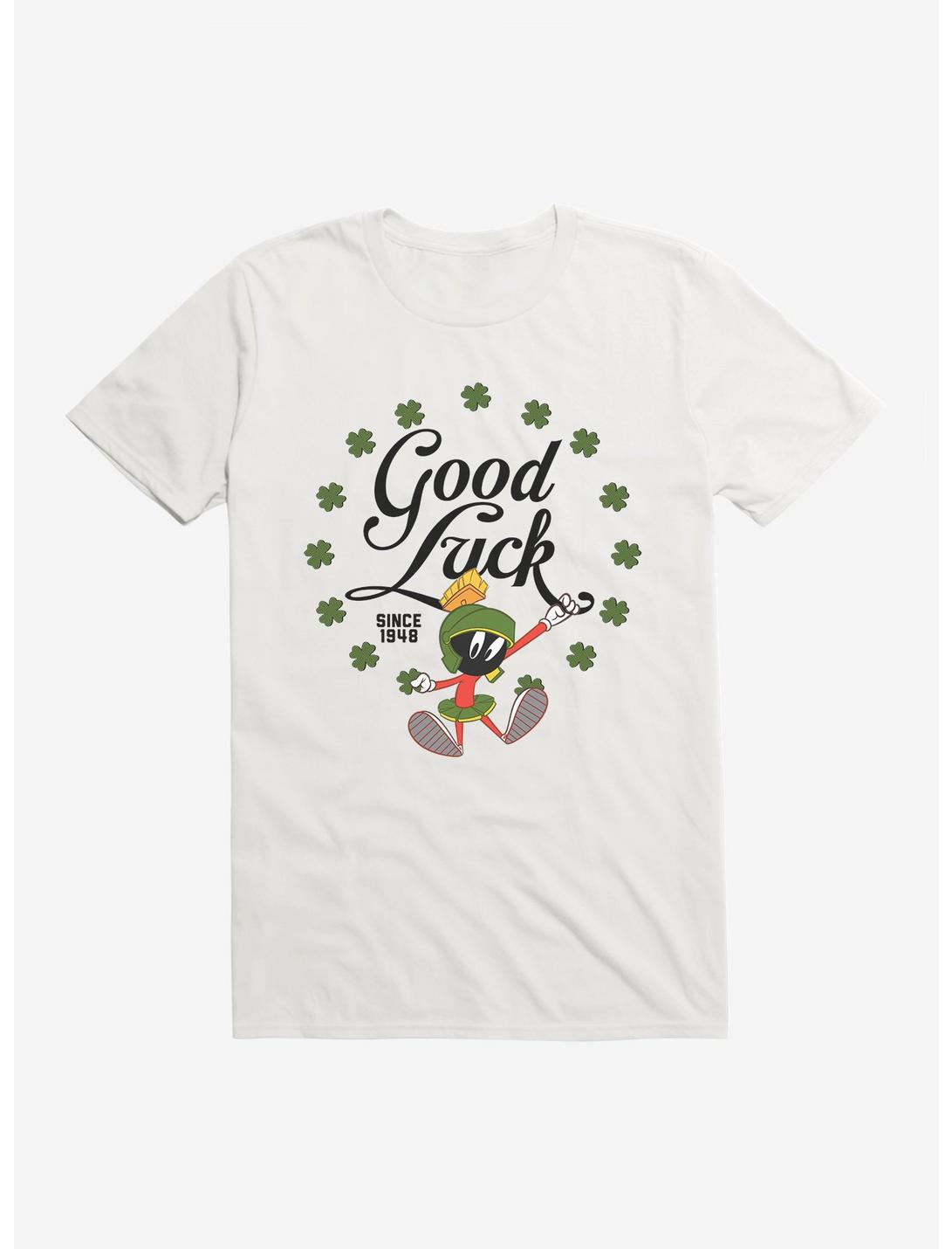Looney Tunes Marvin Good Luck T-Shirt, WHITE, hi-res