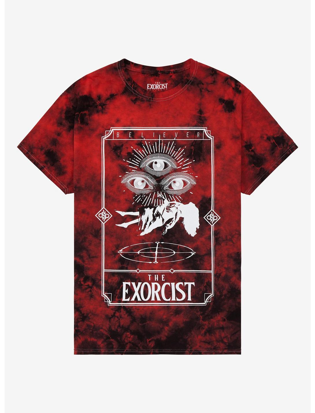 The Exorcist: Believer Tarot Card Tie-Dye Boyfriend Fit Girls T-Shirt, MULTI, hi-res