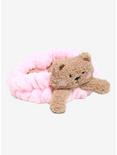 Fuzzy Teddy Bear Spa Headband, , hi-res