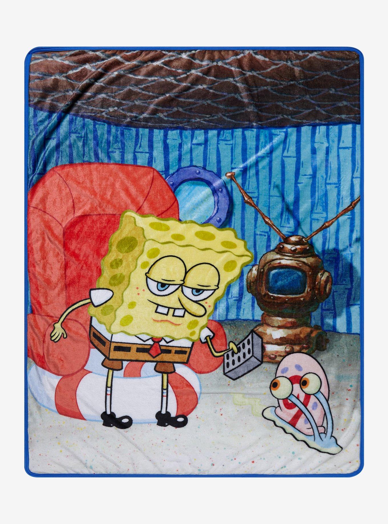 SpongeBob SquarePants Head Out Throw Blanket, , hi-res