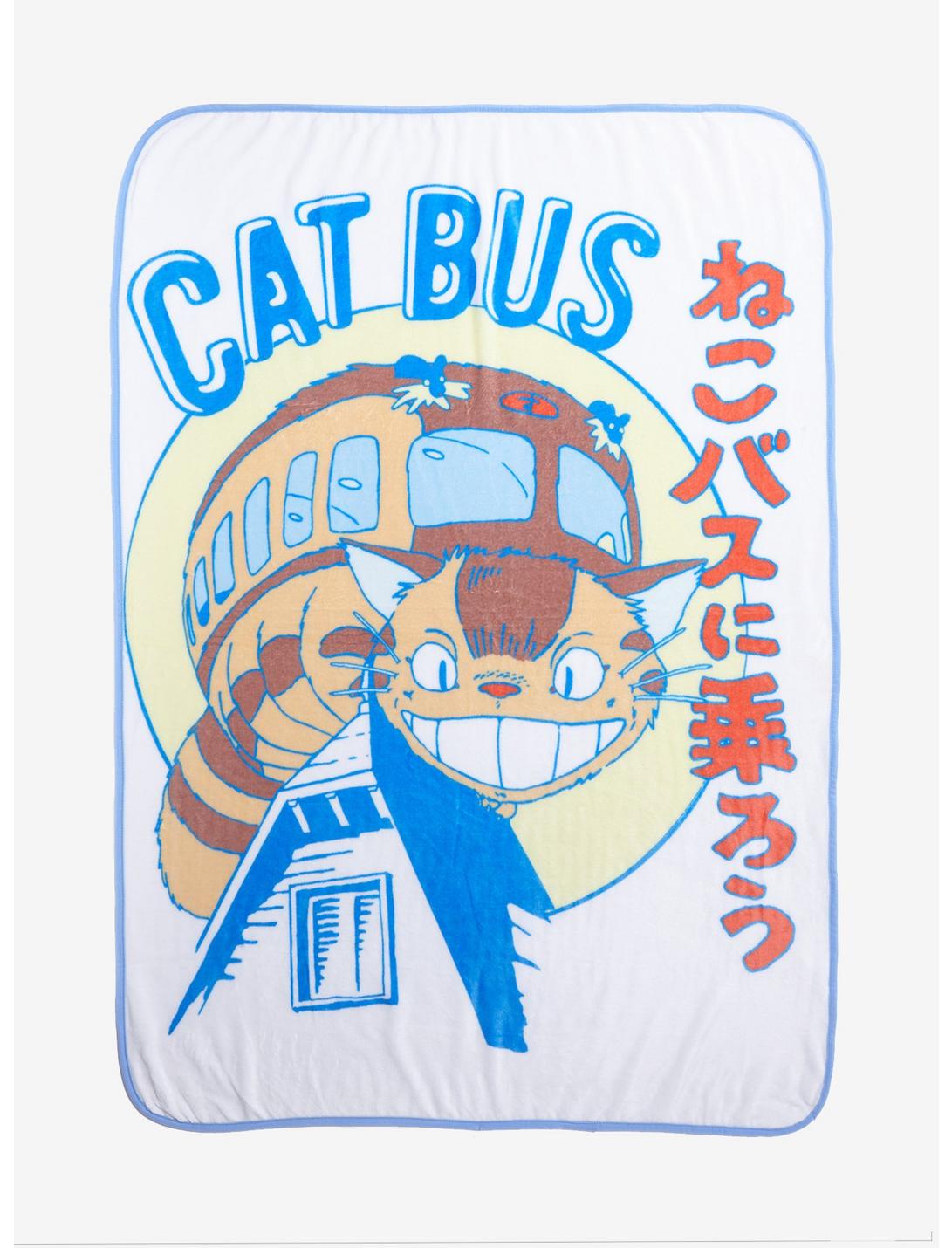 Studio Ghibli My Neighbor Totoro Cat Bus Throw Blanket, , hi-res