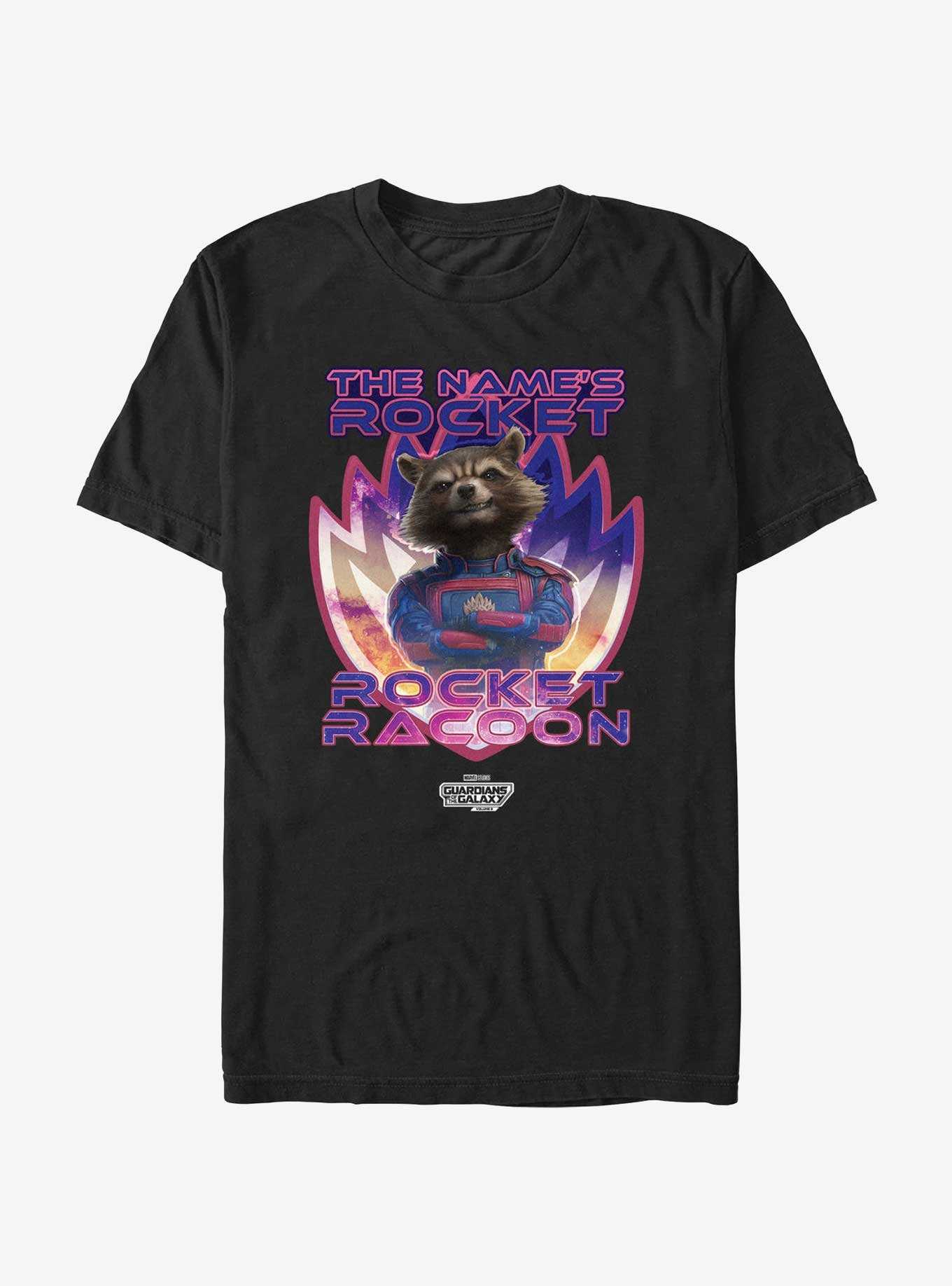 Guardians Of The Galaxy Vol. 3 The Name's Rocket Racoon T-Shirt, , hi-res