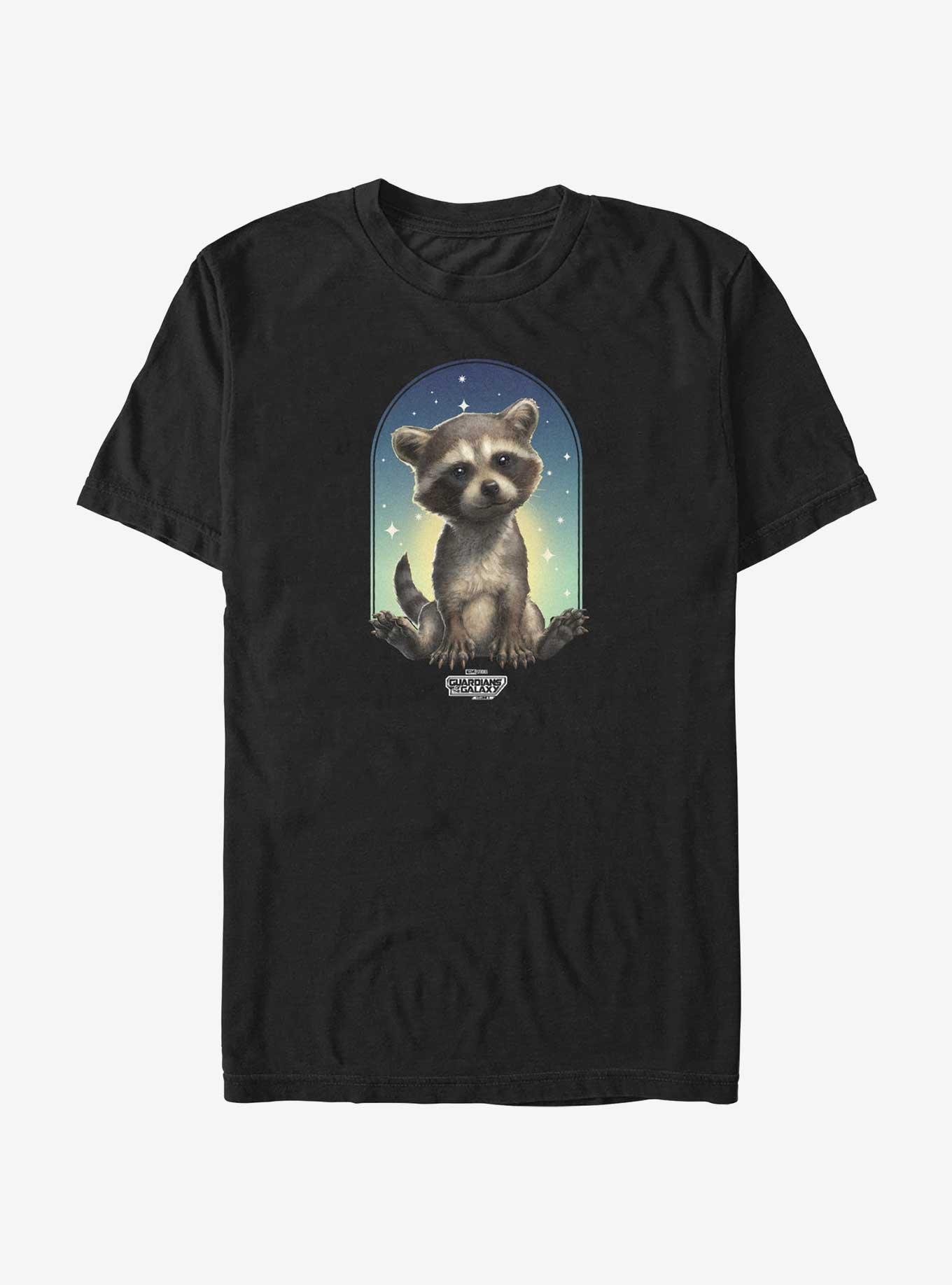 Guardians Of The Galaxy Vol. 3 Rocket Frame T-Shirt, BLACK, hi-res
