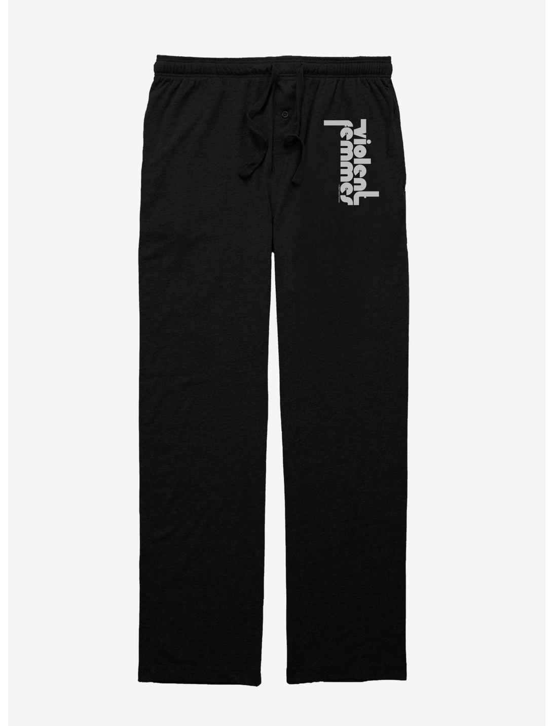 Violent Femmes Classic Logo Pajama Pants, BLACK, hi-res