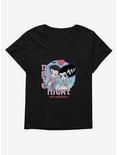 Universal Monsters Date Night Fang Out Womens T-Shirt Plus Size, BLACK, hi-res