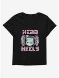 Universal Monsters Head Over Heels Womens T-Shirt Plus Size, BLACK, hi-res