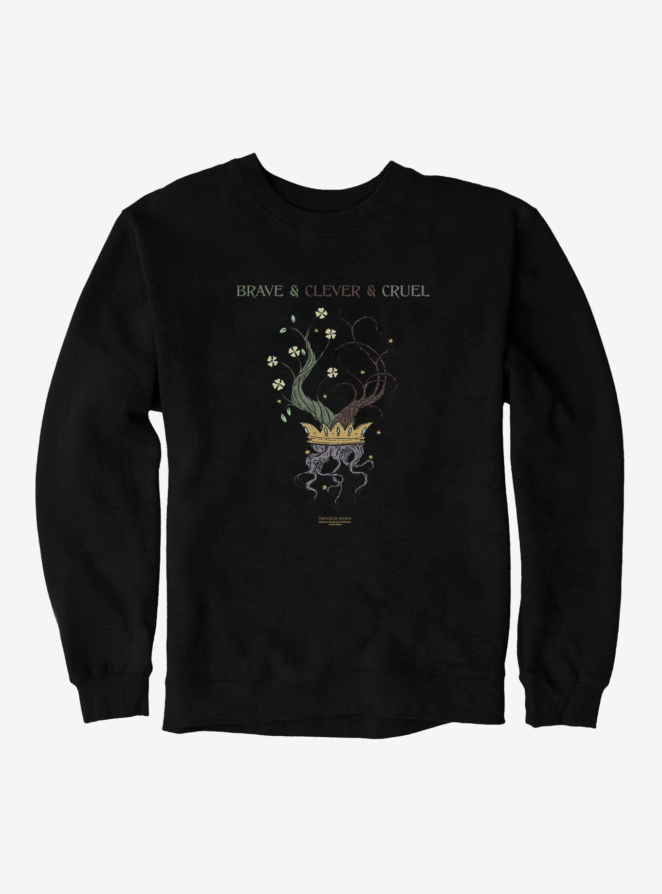 The Cruel Prince Sinister Enchantment Collection: Brave Clever Cruel Sweatshirt , BLACK, hi-res