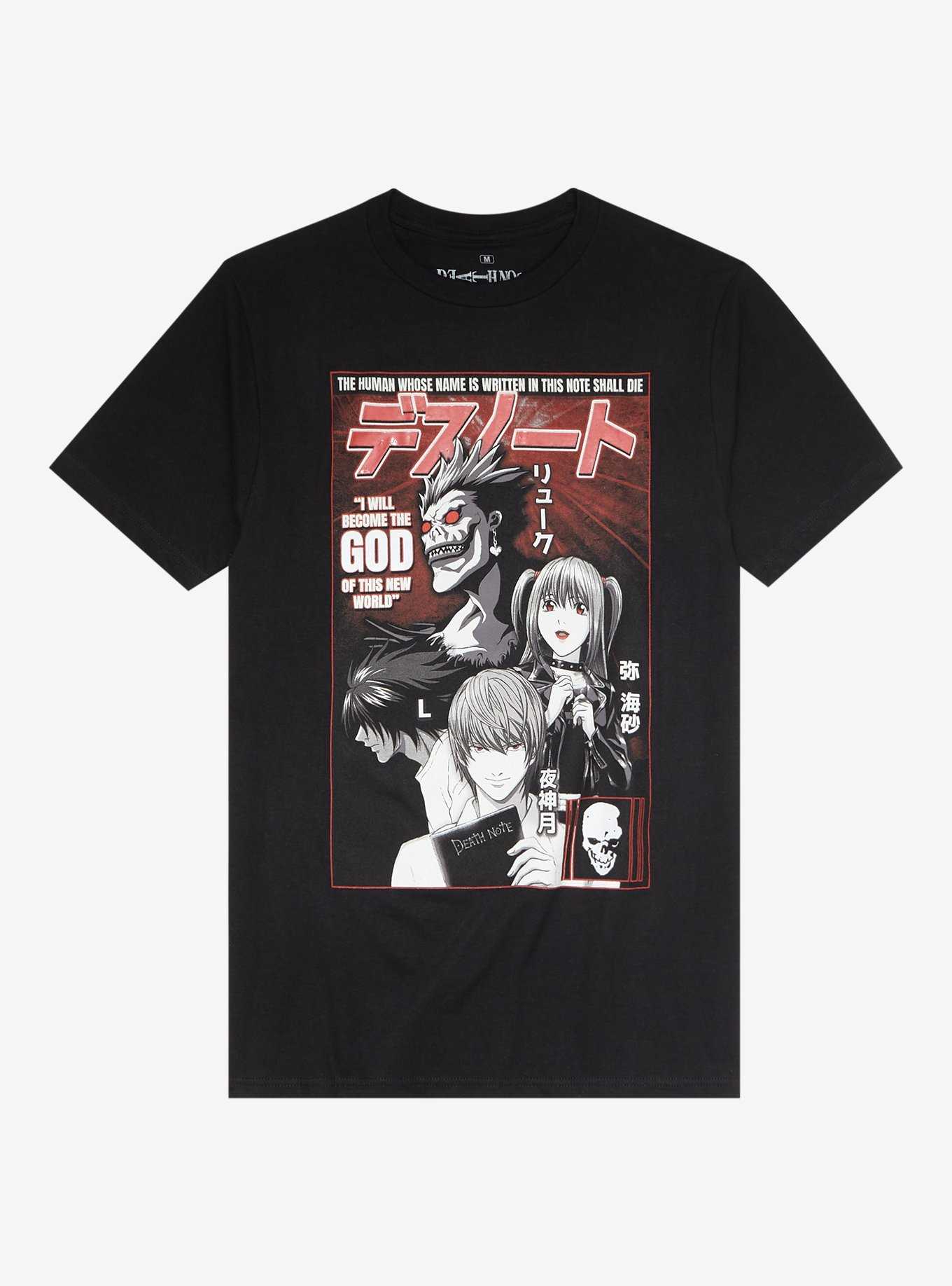 Death Note Kira Cover Boyfriend Fit Girls T-Shirt, , hi-res