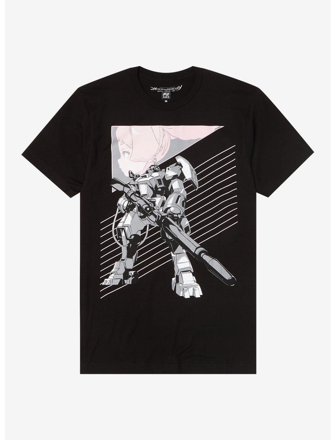 Mobile Suit Gundam: The Witch From Mercury Chuatury Double-Sided T-Shirt, BLACK, hi-res