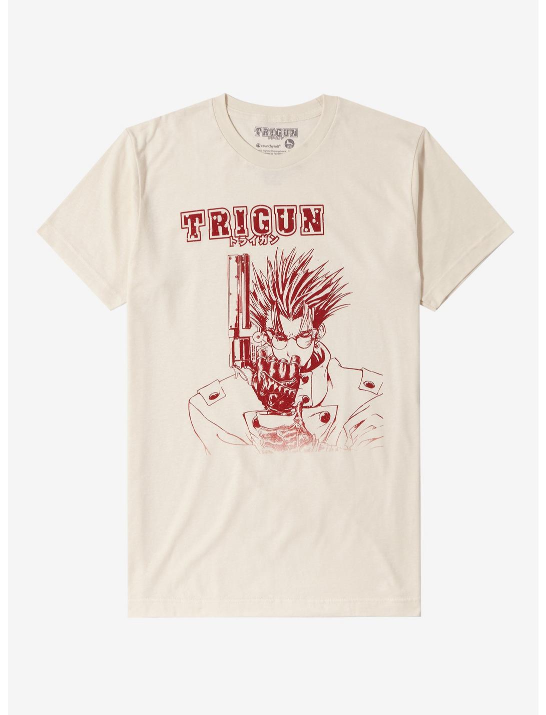 Trigun Vash Line Art T-Shirt, SAND, hi-res