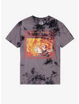 Demon Slayer: Kimetsu No Yaiba Rengoku Flames Tie-Dye T-Shirt, , hi-res