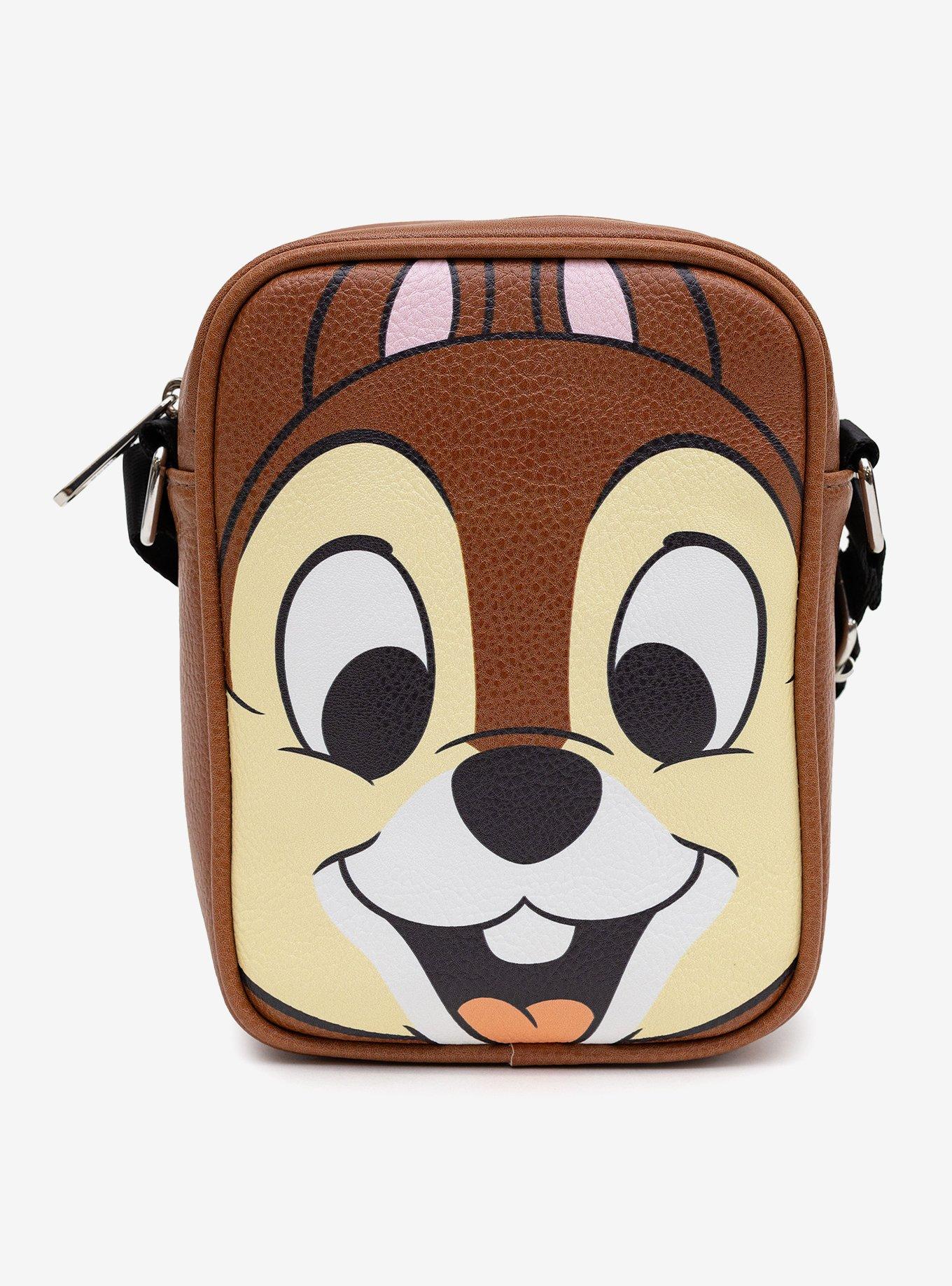 Disney Chip 'N' Dale Chip Face Close Up Crossbody Bag | BoxLunch