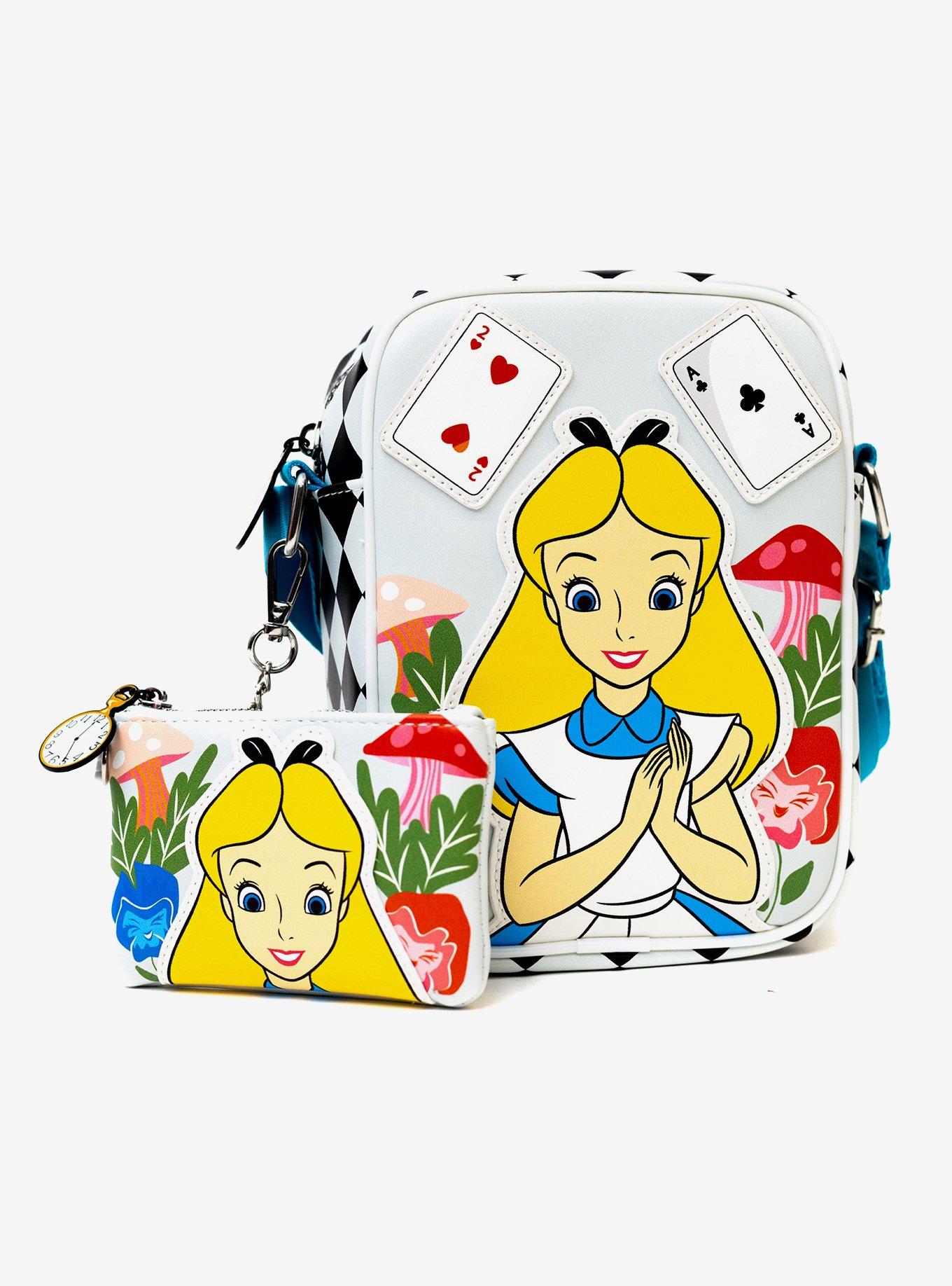 Disney Alice in Wonderland Cards Cheshire Cat Bag and Wallet, , hi-res