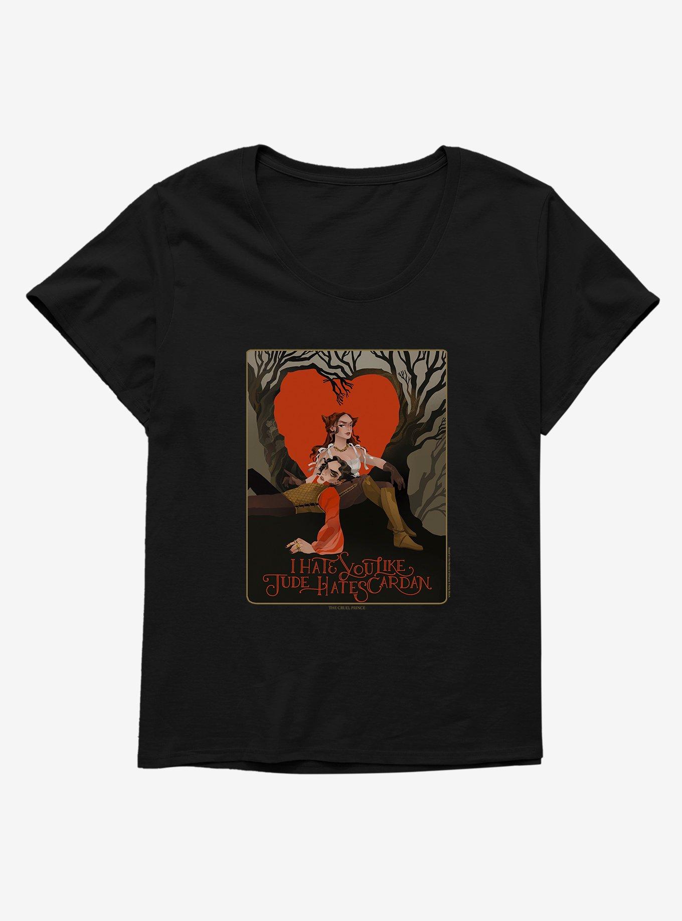 The Cruel Prince Sinister Enchantment Collection: Jude Hates Cardan Girls T-Shirt Plus Size , , hi-res