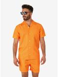 The Orange Summer Button-Up Shirt and Short, ORANGE, hi-res