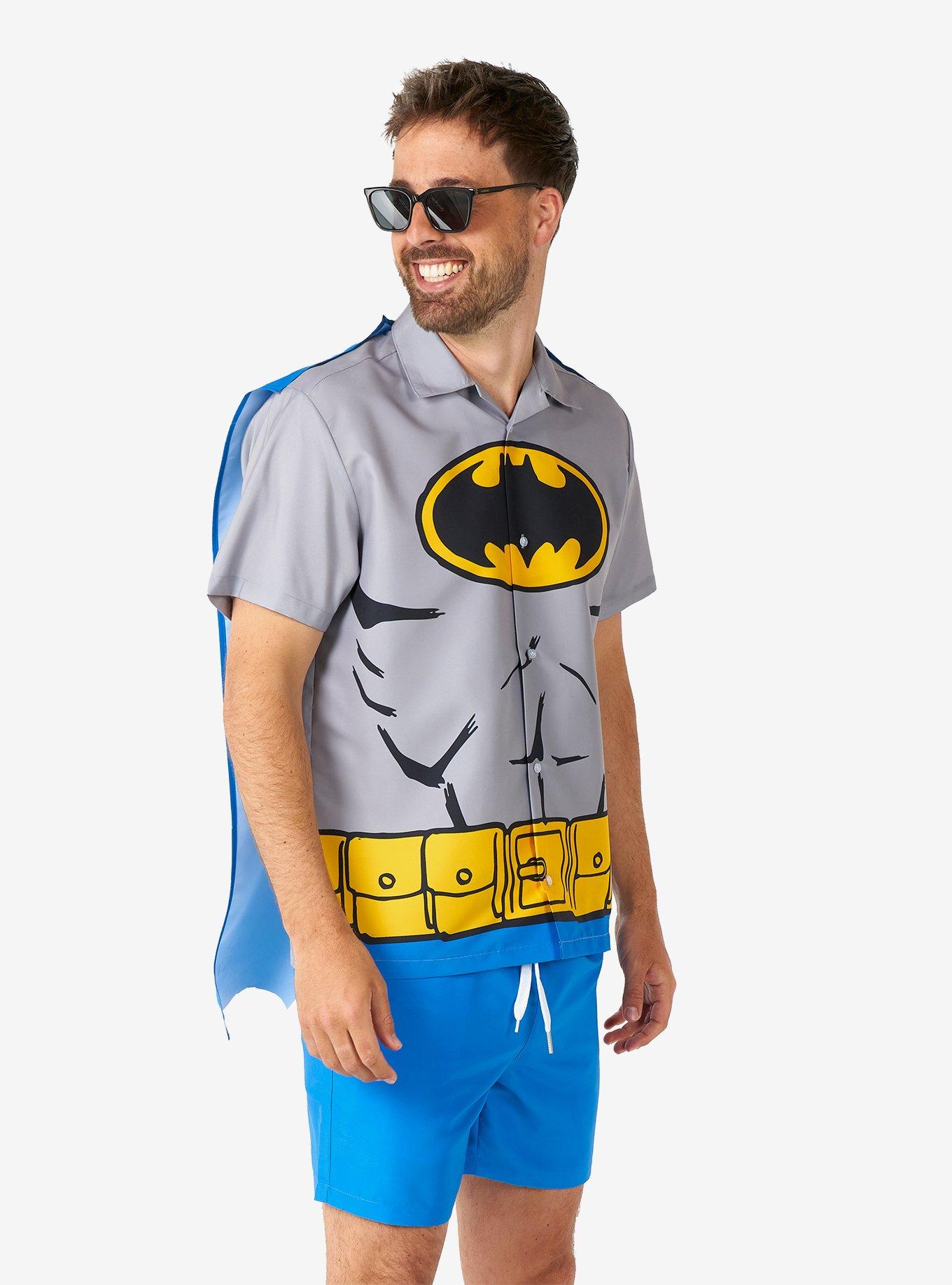 DC Comics Batman Button-Up Shirt and Short, , hi-res