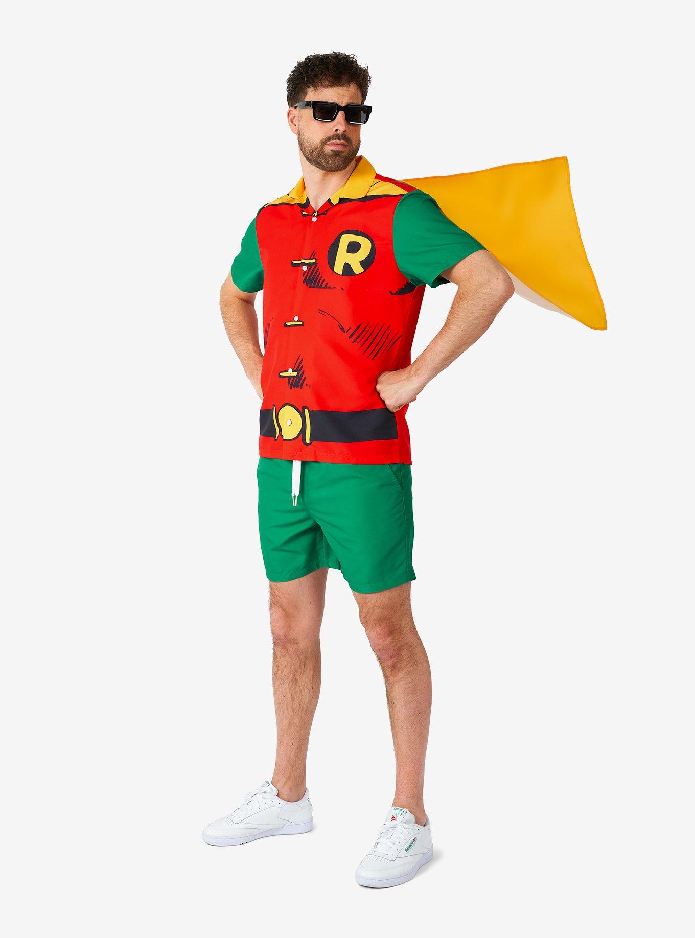 DC Comics Batman Robin Button-Up Shirt and Short, , hi-res