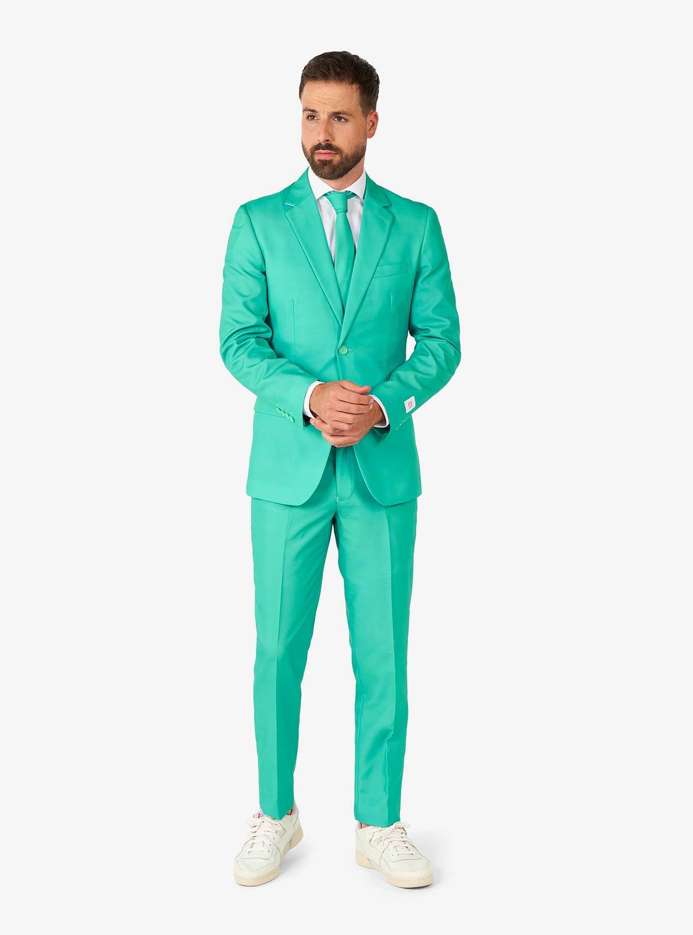 Trendy Turquoise Suit, , hi-res