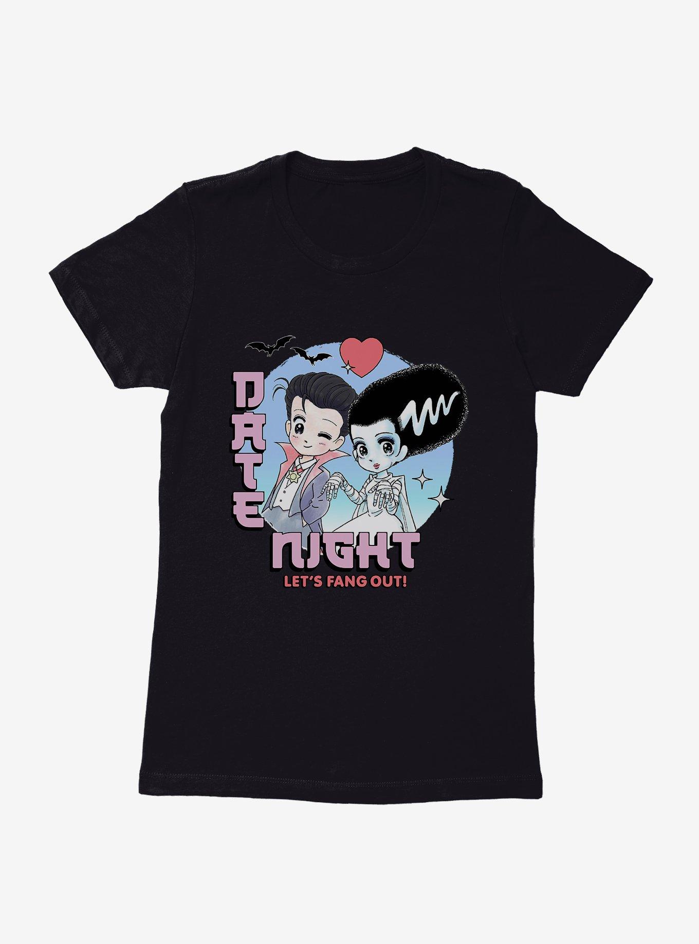 Universal Monsters Date Night Fang Out Womens T-Shirt, , hi-res