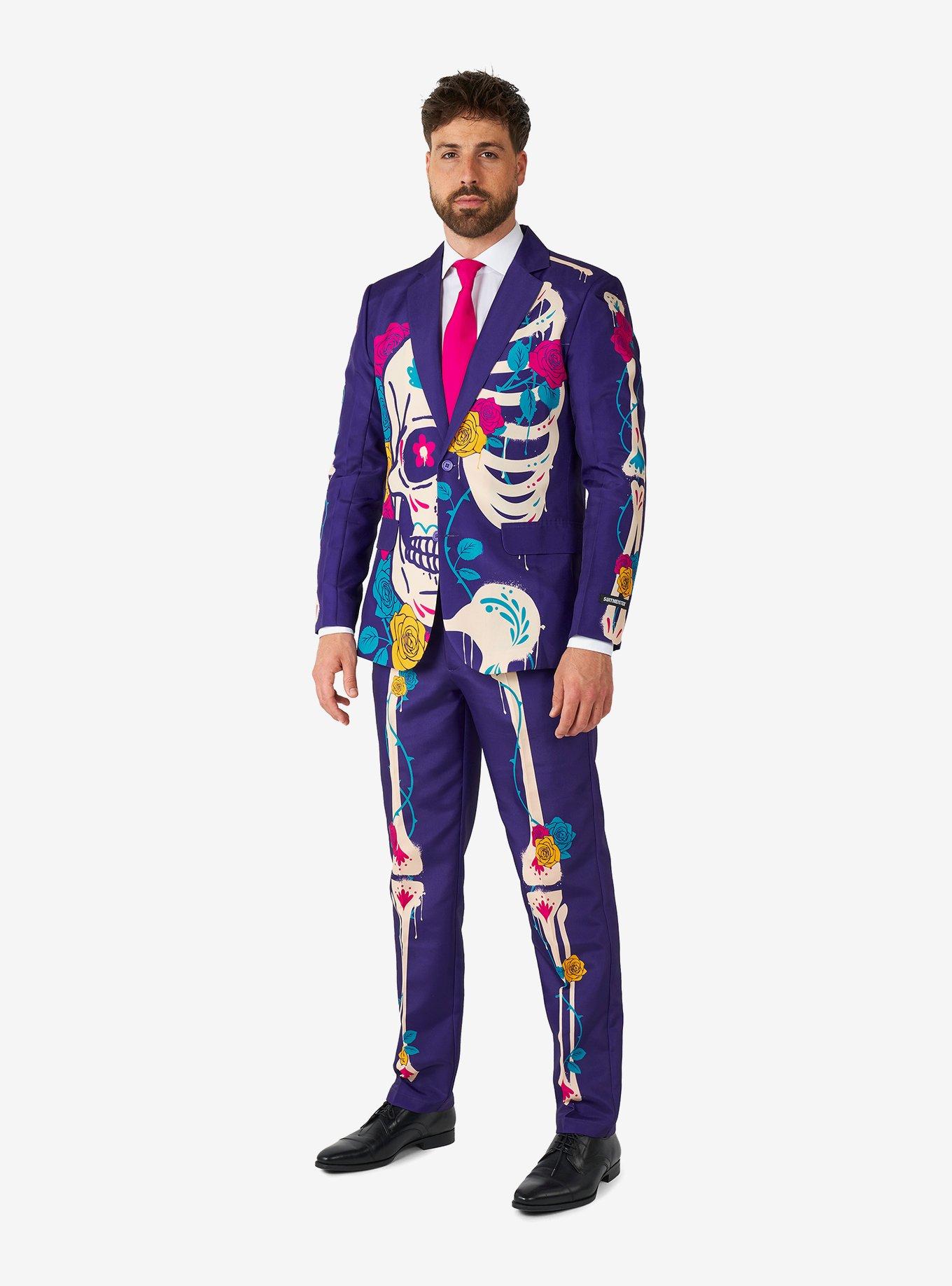 Sugar Skull Purple Suit, , hi-res