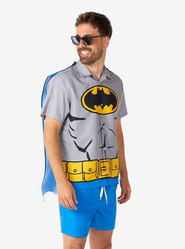 batman dress shirt DC Comics The Batman Profile Sleeveless Woven Button-Up
