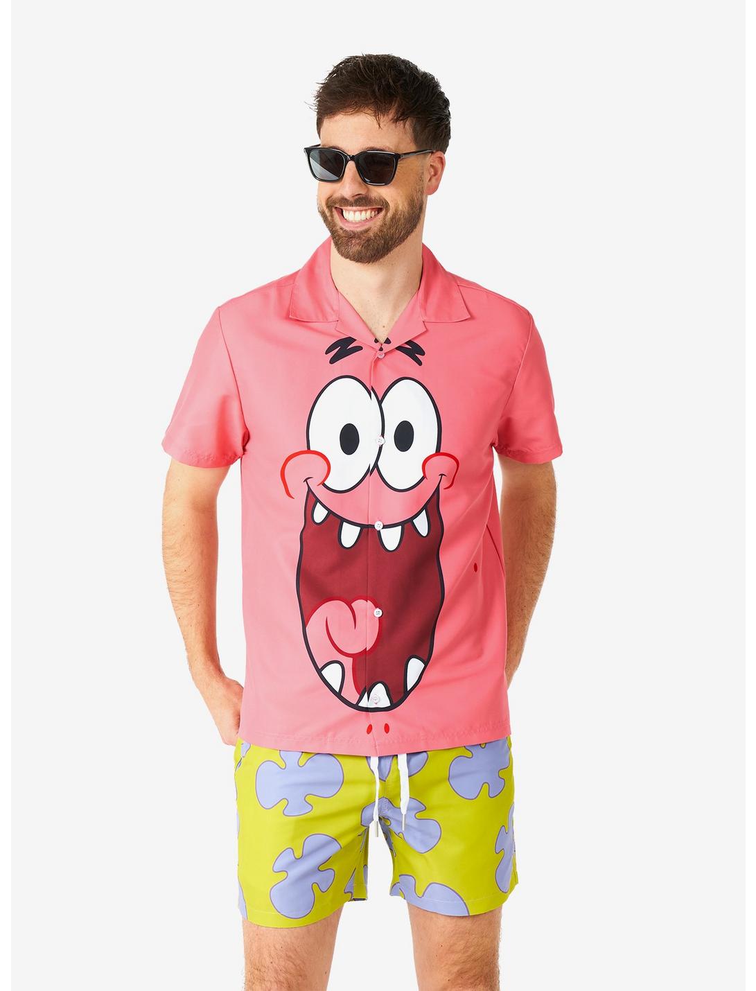 SpongeBob SquarePants Patrick Button-Up Shirt and Short, MULTI, hi-res