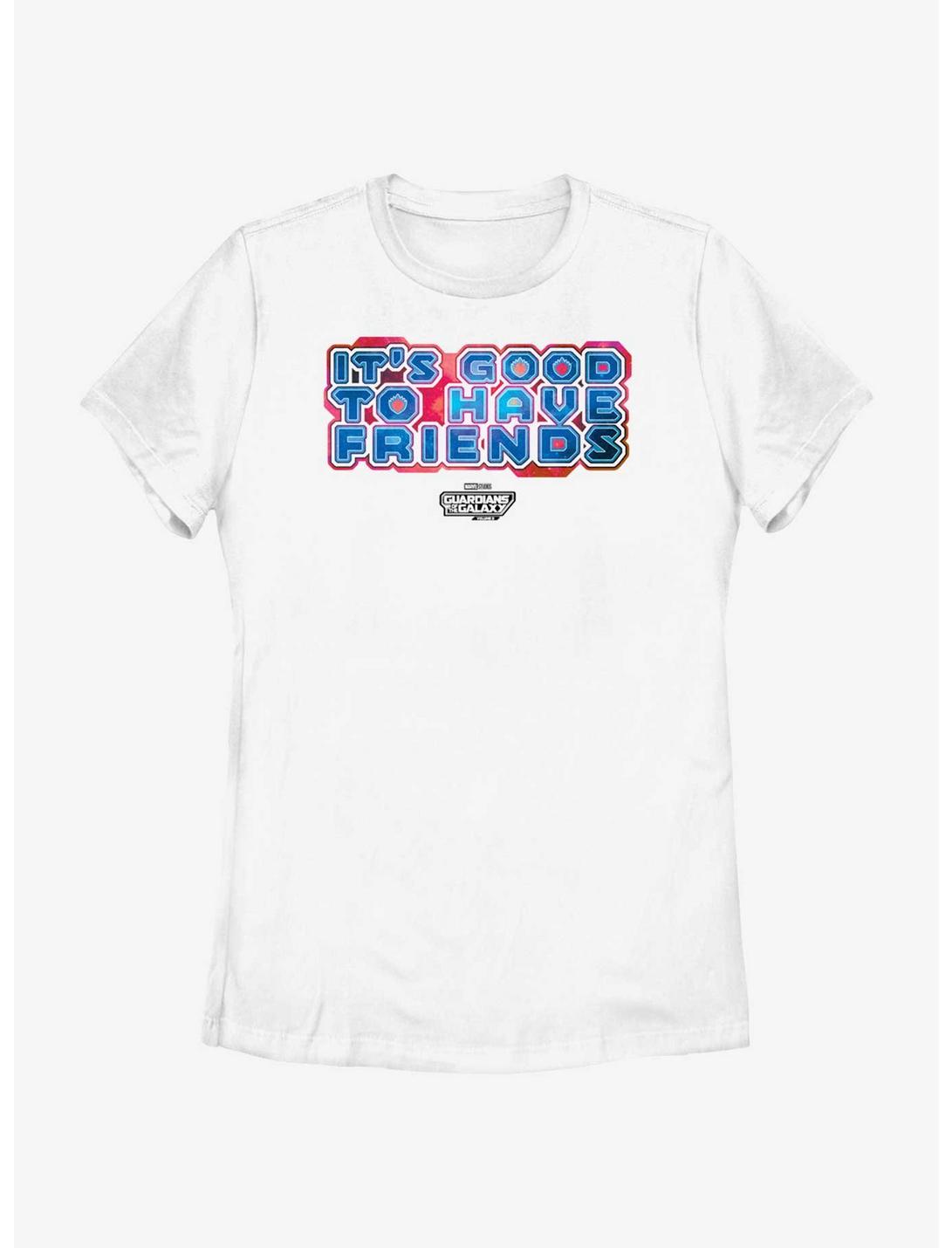 Guardians Of The Galaxy Vol. 3 Good To Have Friends Womens T-Shirt, WHITE, hi-res