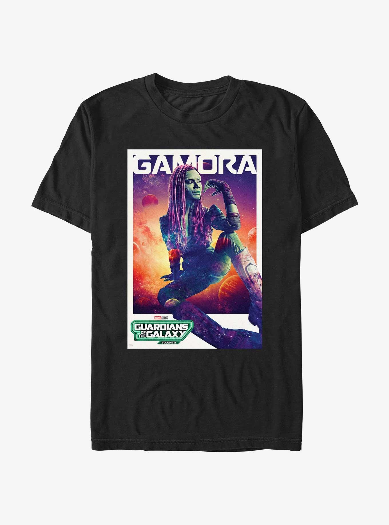 Guardians Of The Galaxy Vol. 3 Gamora Poster T-Shirt, BLACK, hi-res