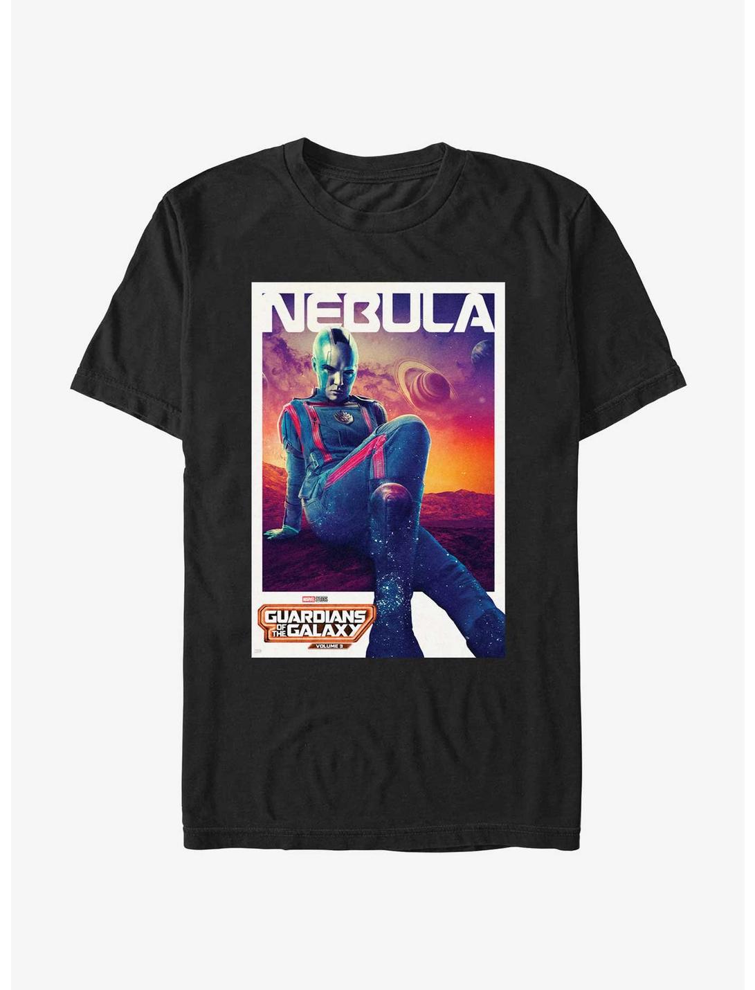 Guardians Of The Galaxy Vol. 3 Nebula Poster T-Shirt, BLACK, hi-res