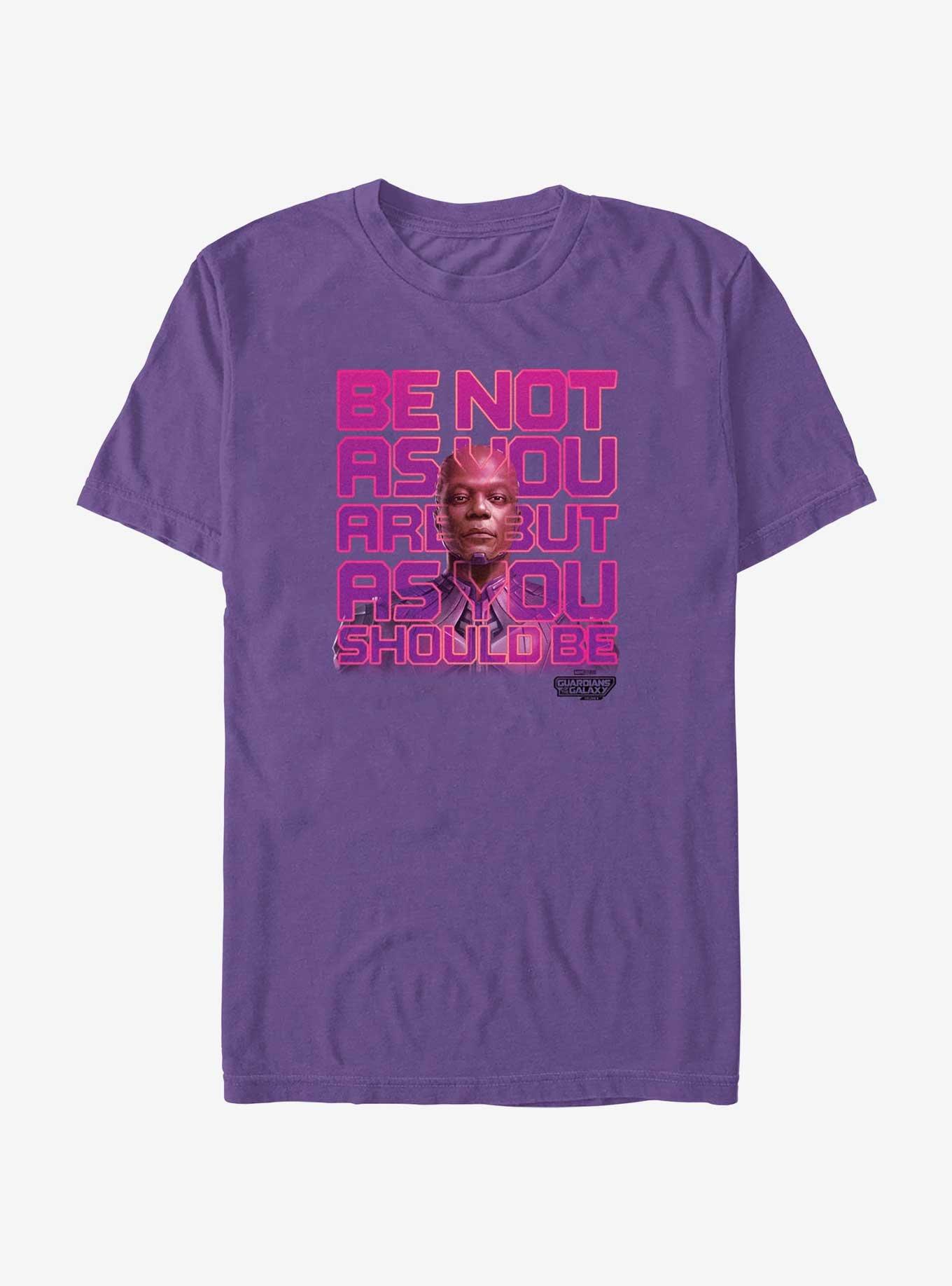 Guardians Of The Galaxy Vol. 3 As You Should Be T-Shirt, PURPLE, hi-res