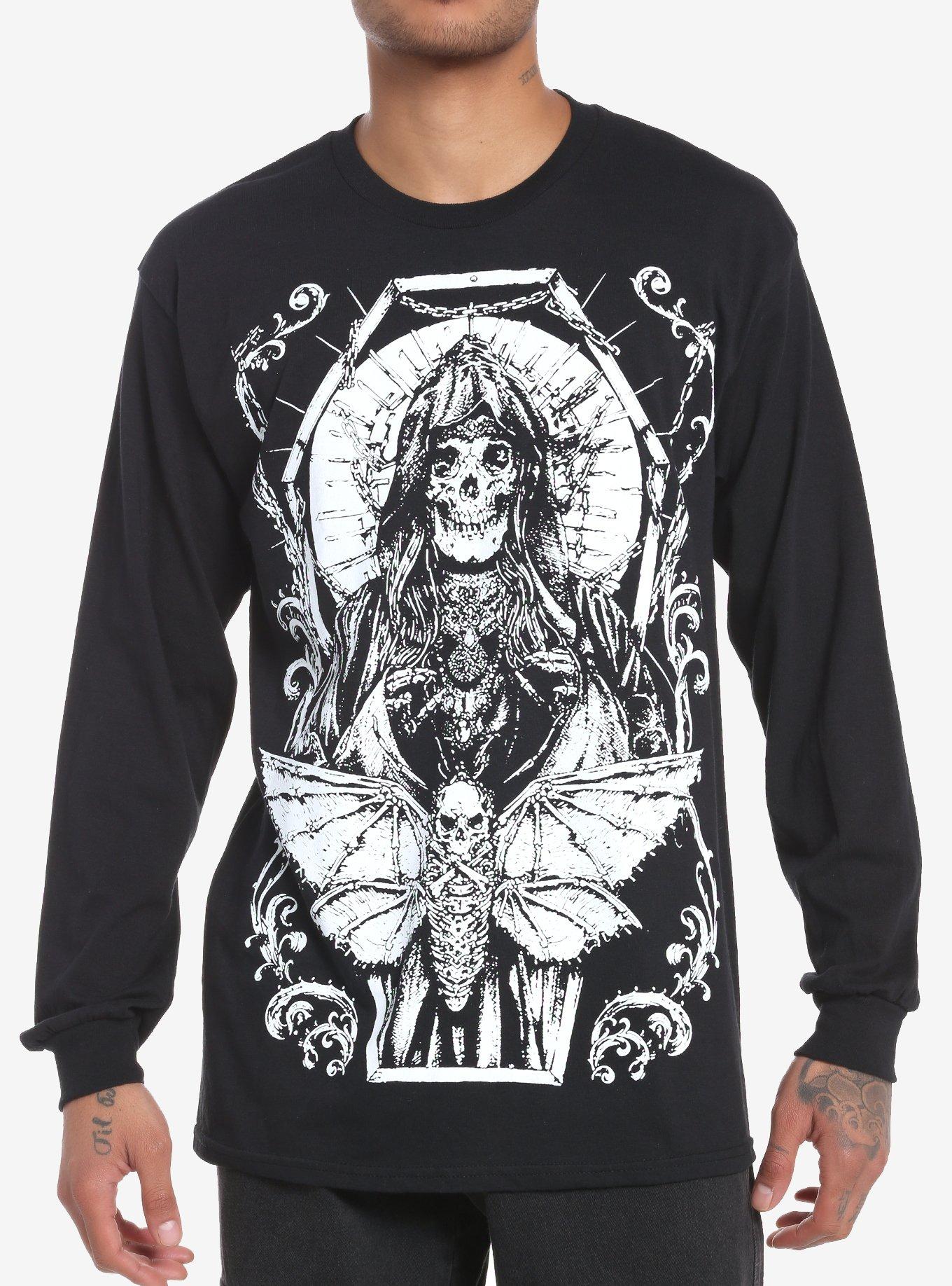 Grim Reaper Moth Long-Sleeve T-Shirt, , hi-res