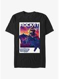 Guardians Of The Galaxy Vol. 3 Rocket Poster T-Shirt, BLACK, hi-res