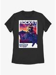 Guardians Of The Galaxy Vol. 3 Rocket Poster Womens T-Shirt, BLACK, hi-res
