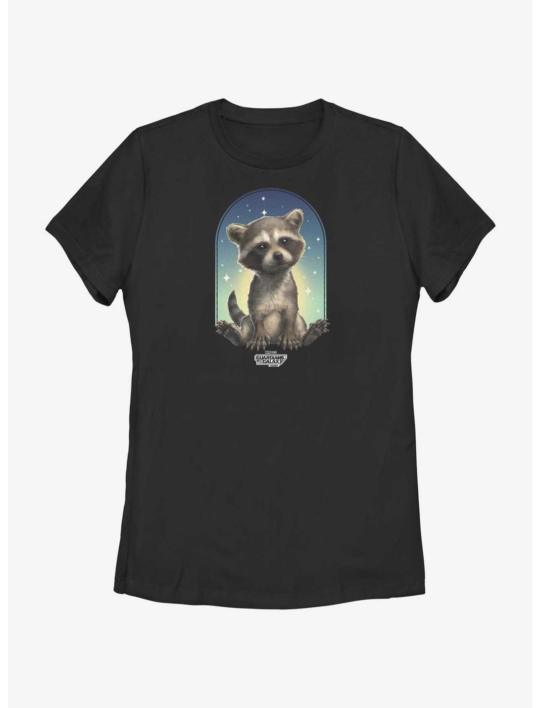 Guardians Of The Galaxy Vol. 3 Rocket Frame Womens T-Shirt, BLACK, hi-res
