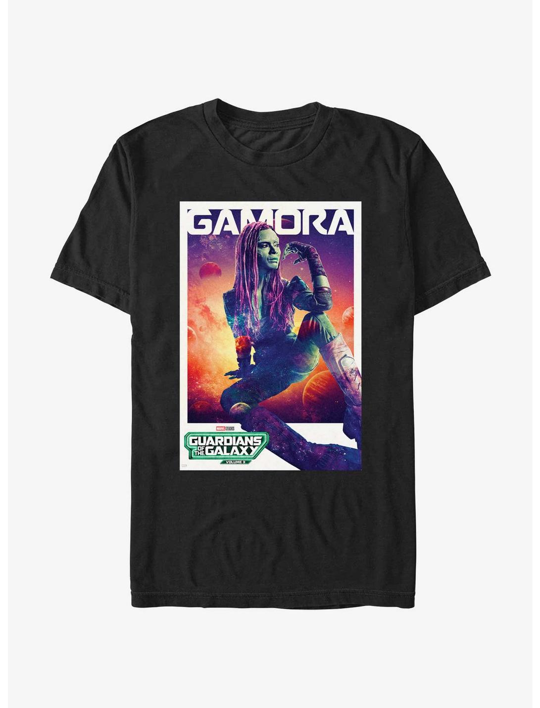 Guardians Of The Galaxy Vol. 3 Gamora Poster T-Shirt, BLACK, hi-res