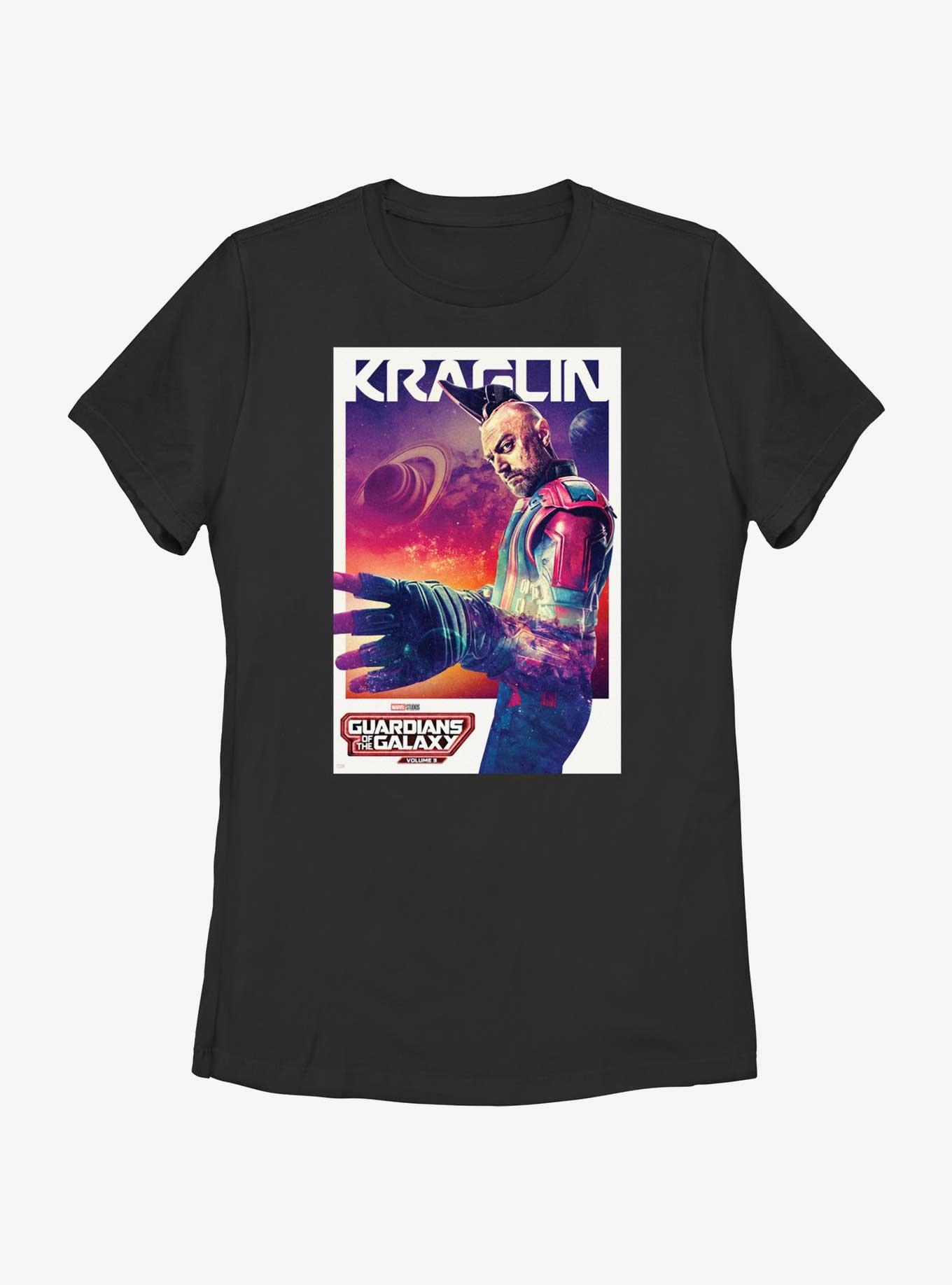 Guardians Of The Galaxy Vol. 3 Kraglin Poster Womens T-Shirt, BLACK, hi-res