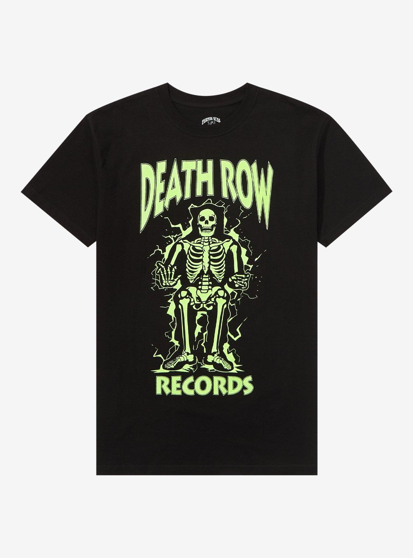 Death Row Records Skeleton Glow In The Dark T Shirt Hot Topic