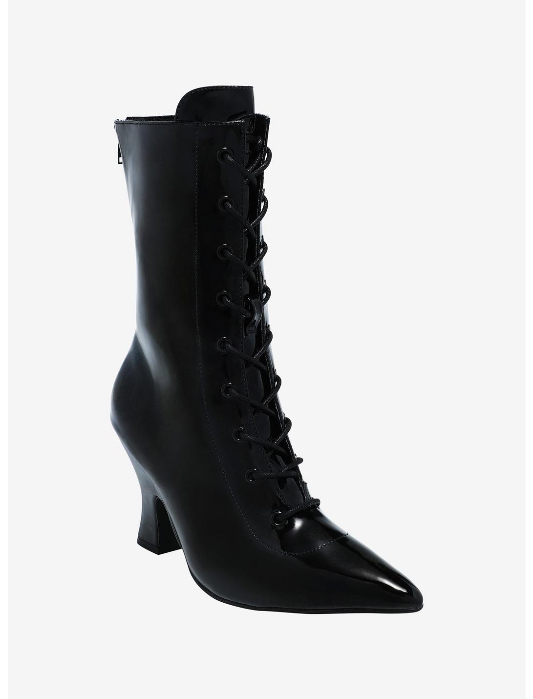 Strange Cvlt Black Victoria Heel Boots, MULTI, hi-res