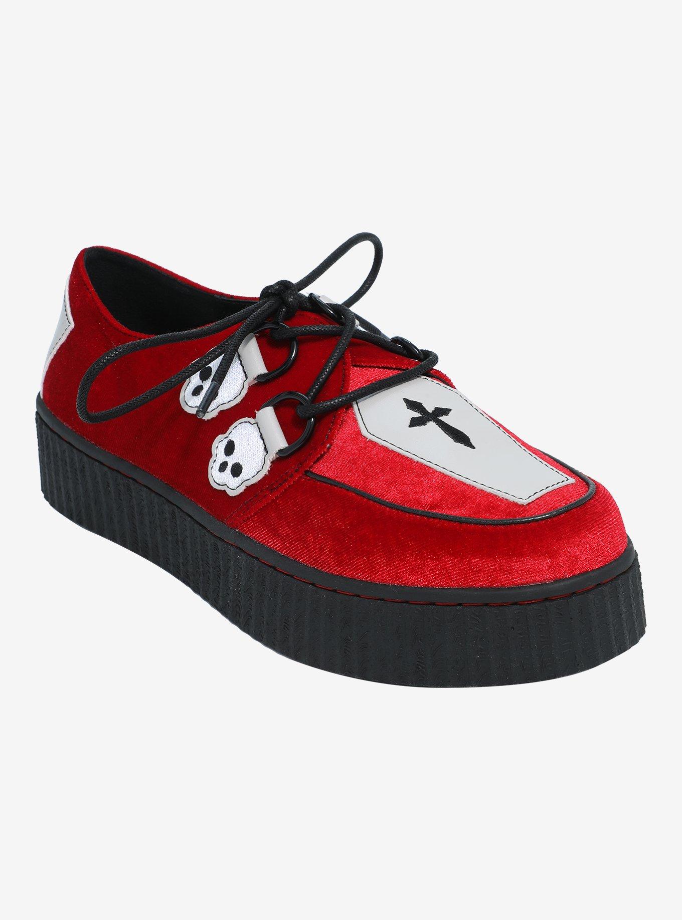 Strange Cvlt Coffin Red Velvet Krypt Creepers, , hi-res