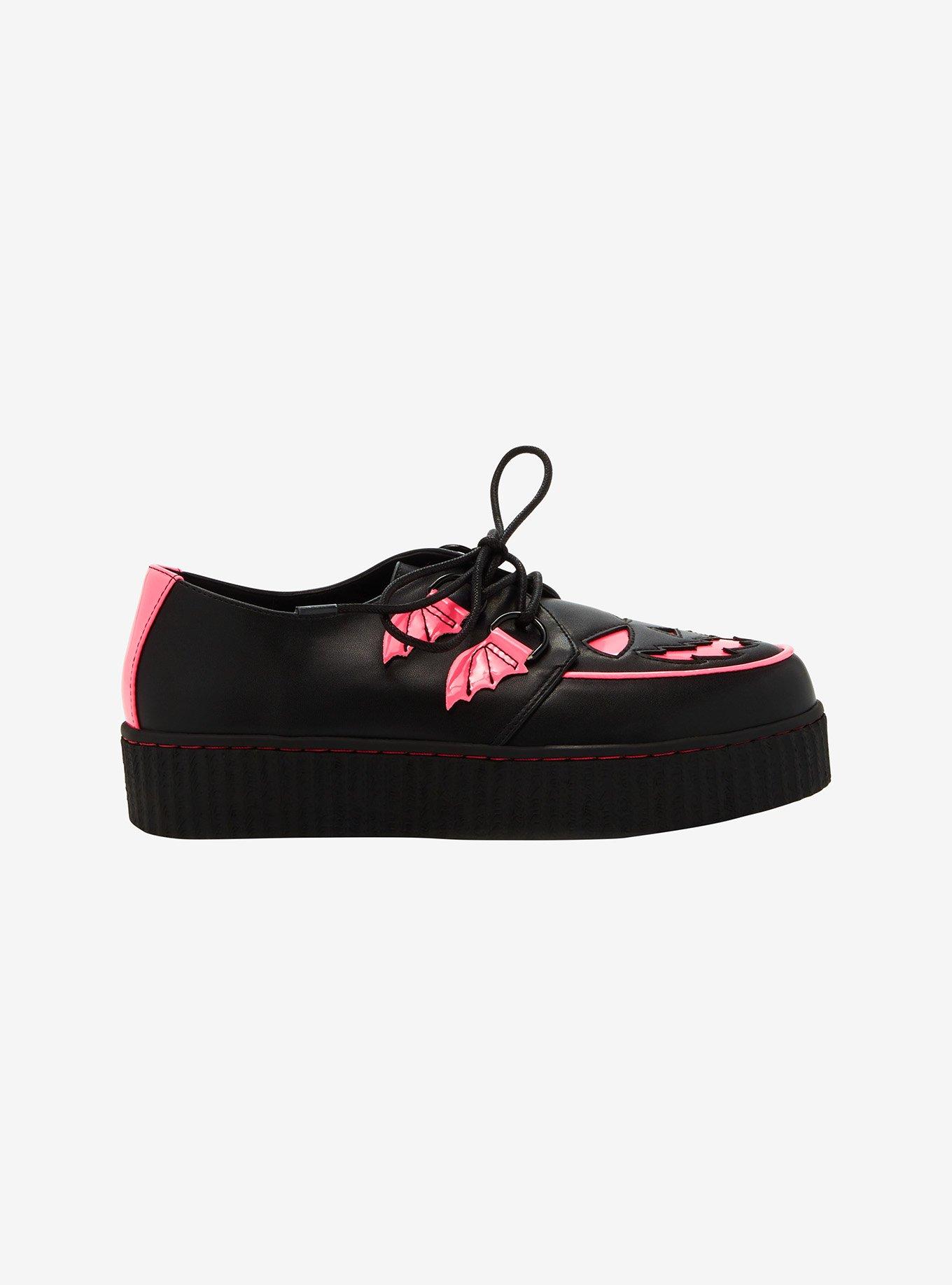 Strange Cvlt Krypt Scary Jack Black & Pink Creepers, MULTI, hi-res