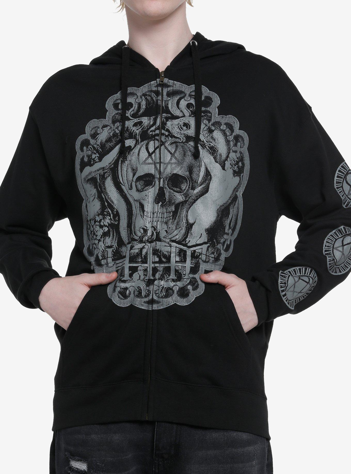 Pirate of the Caribbean Ship Skull' Unisex Two-Tone Hoodie