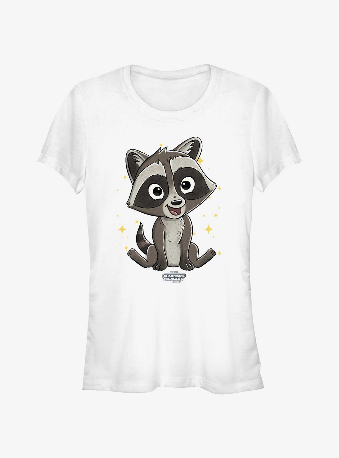 Guardians Of The Galaxy Vol. 3 Rocket Toon Girls T-Shirt, WHITE, hi-res