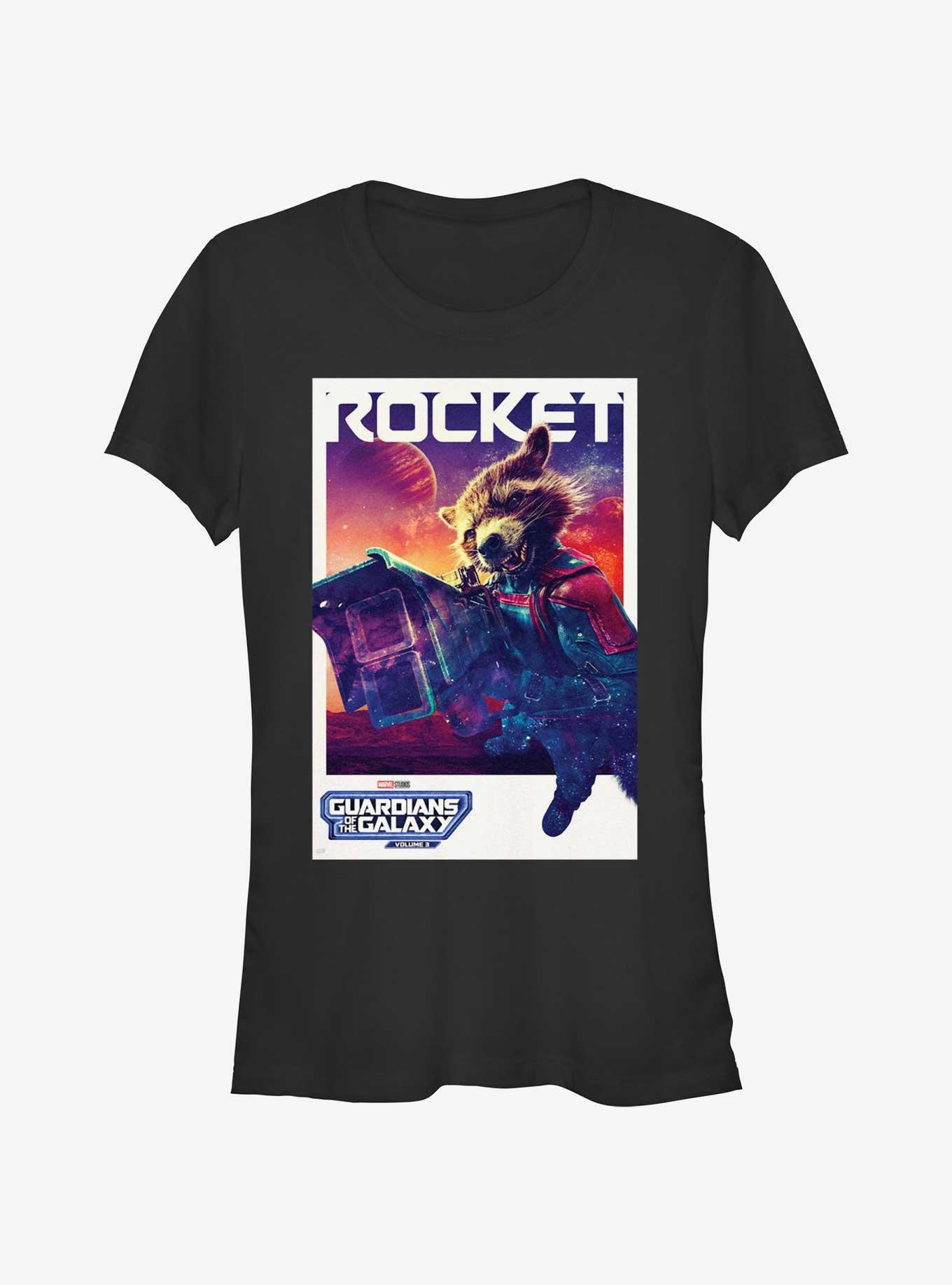 Guardians Of The Galaxy Vol. 3 Rocket Poster Girls T-Shirt, , hi-res