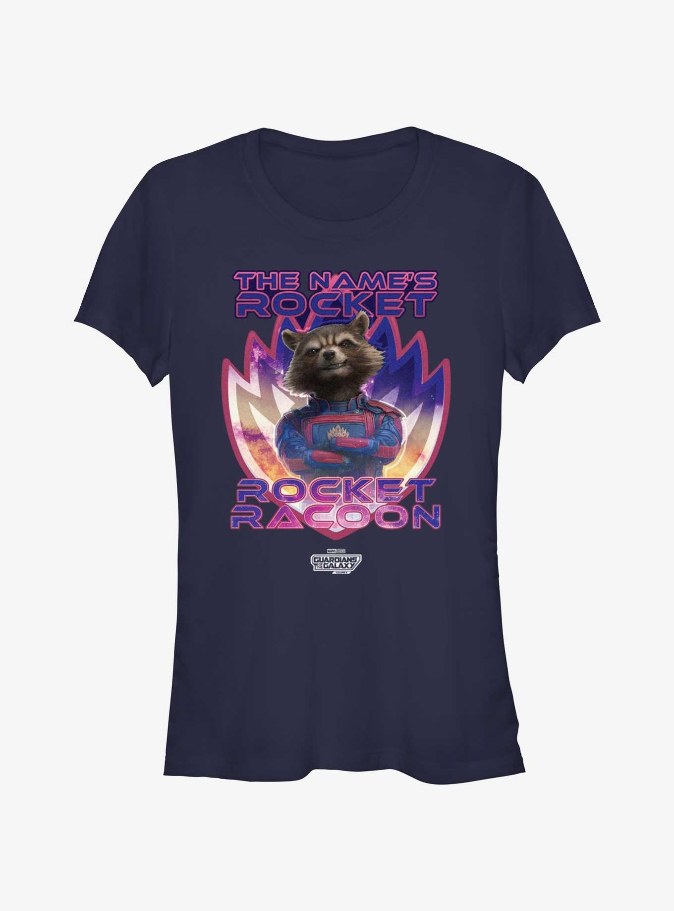 Guardians Of The Galaxy Vol. 3 Name's Rocket Racoon Girls T-Shirt