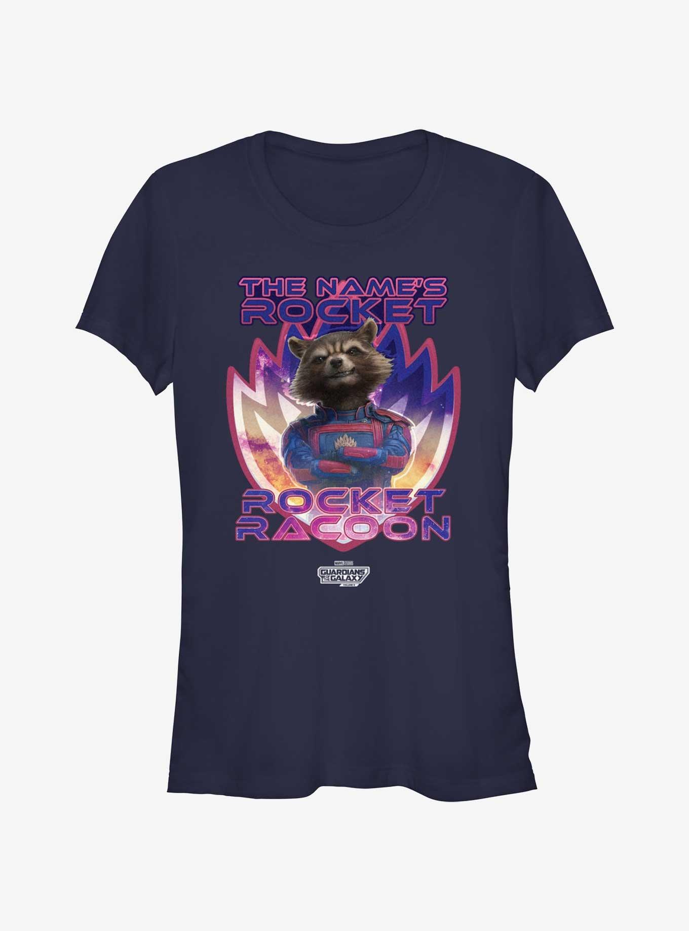 Guardians Of The Galaxy Vol. 3 The Name's Rocket Racoon Girls T-Shirt, , hi-res