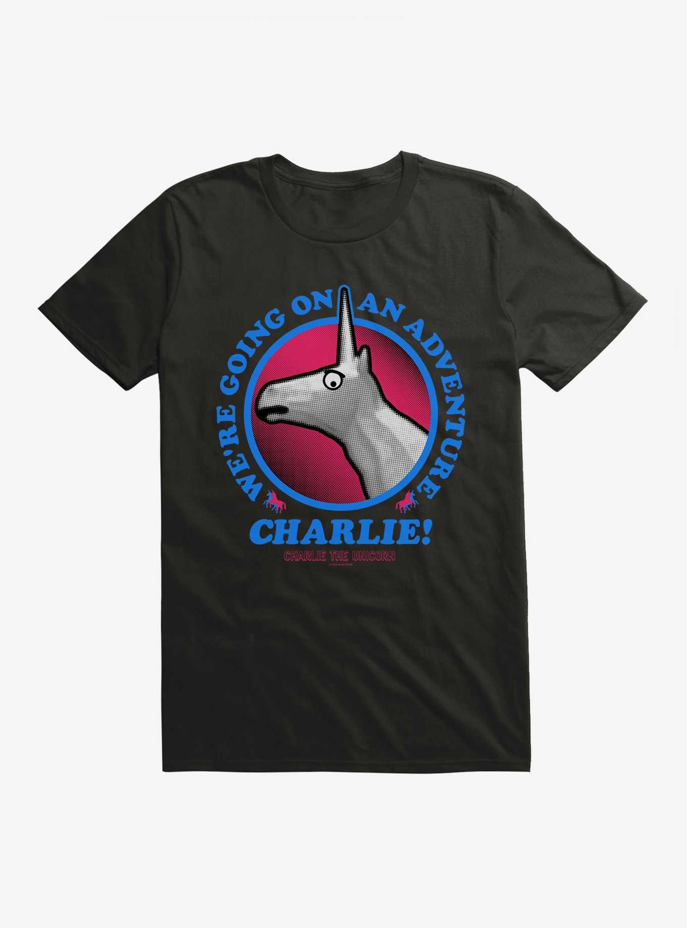 Charlie The Unicorn Adventure Charlie! T-Shirt, , hi-res