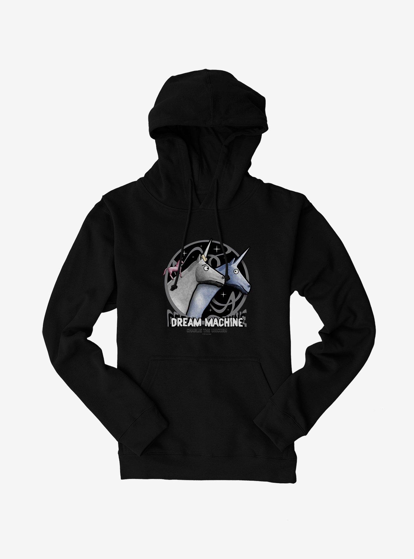 Charlie The Unicorn Dream Machine Hoodie, BLACK, hi-res