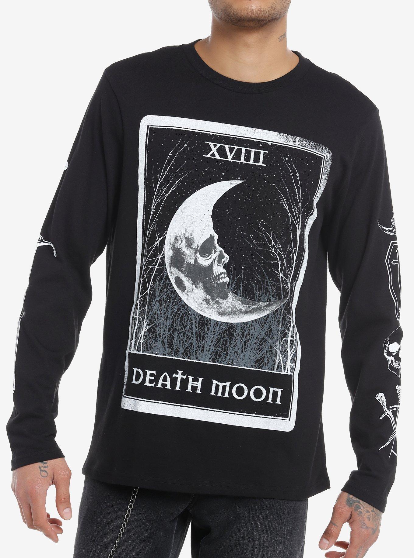 Social Collision Death Moon Long-Sleeve T-Shirt, , hi-res