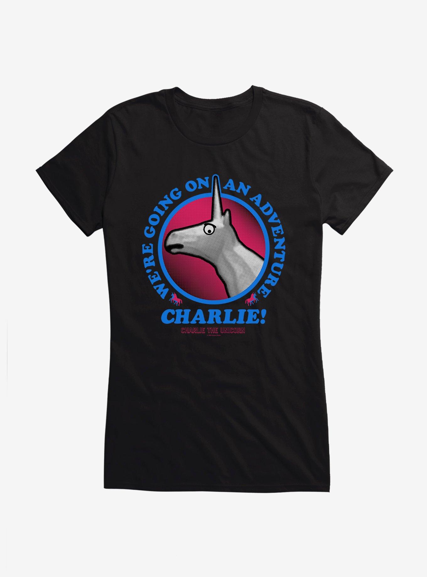 Charlie The Unicorn Adventure Charlie! Girls T-Shirt, , hi-res